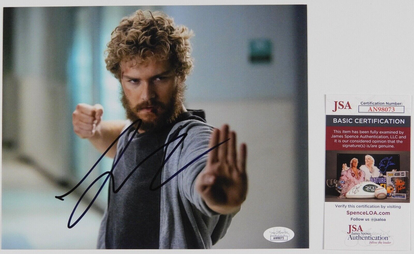 Finn Jones Autograph JSA Signed 8 x 10 Photo