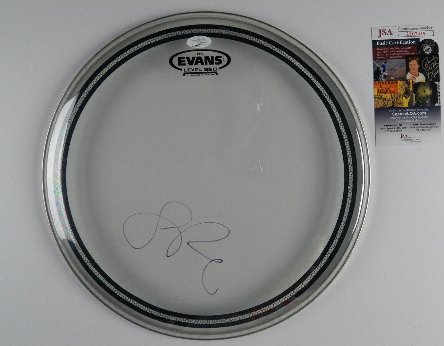 Leon Russell Autograph Signed Drum Head JSA COA 12"