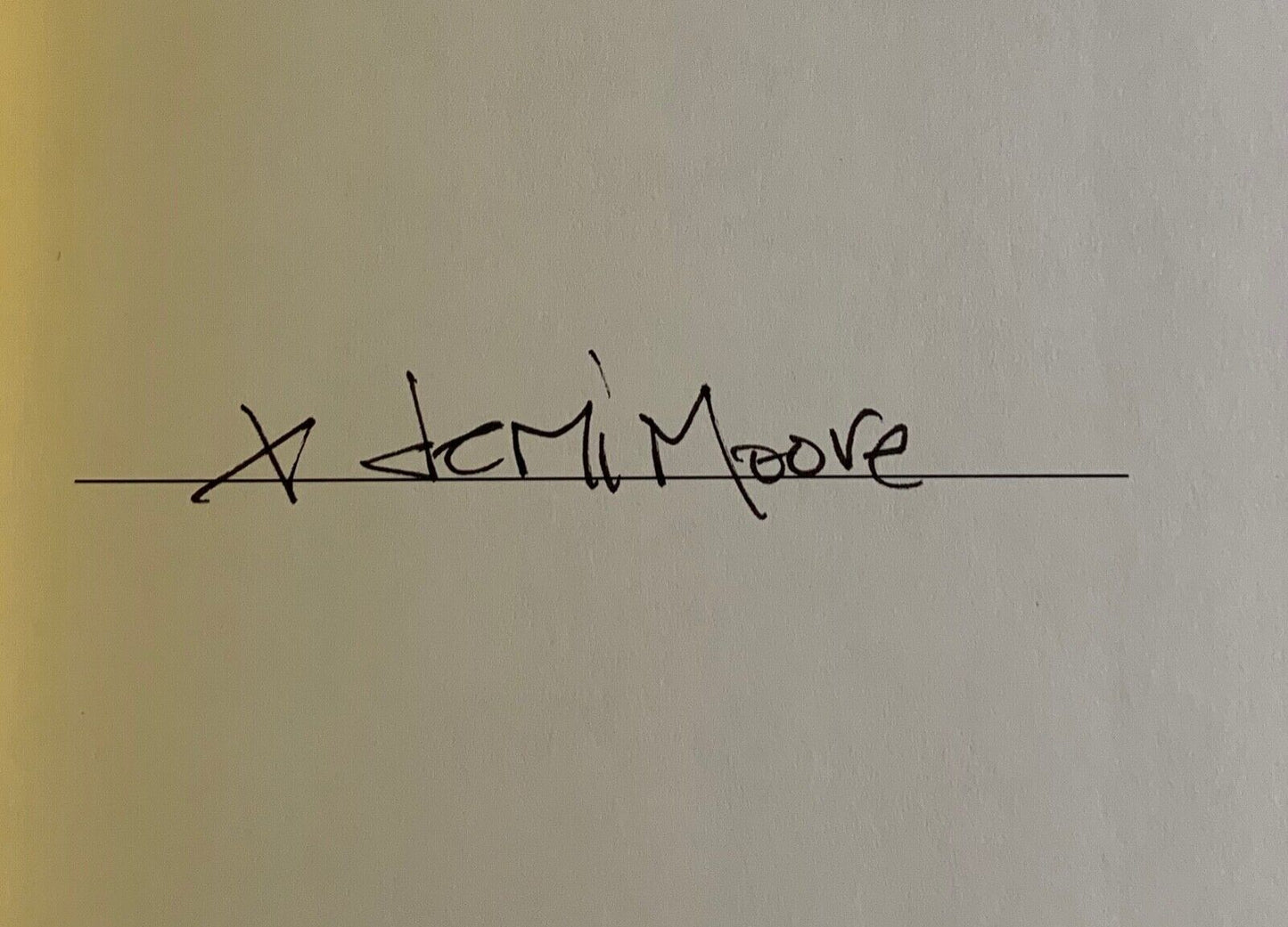Demi Moore JSA Autograph Signed Book Inside Out