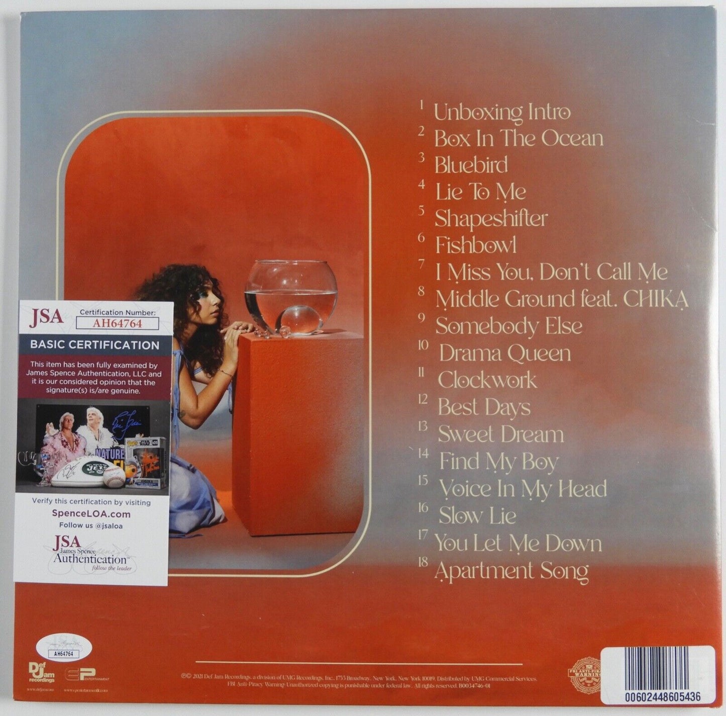 Alessia Cara JSA Autograph Signed Album Record Vinyl In the Meantime