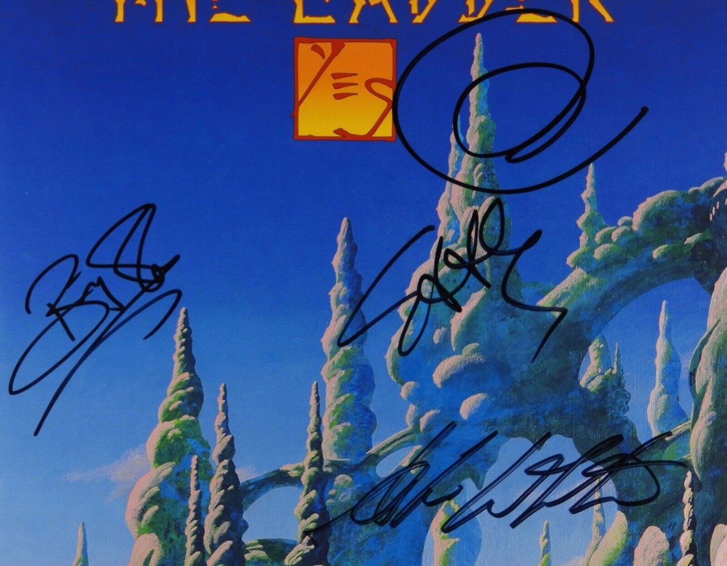 YES JSA Signed Autograph Album Record Vinyl Jon Anderson Roger Dean The Ladder