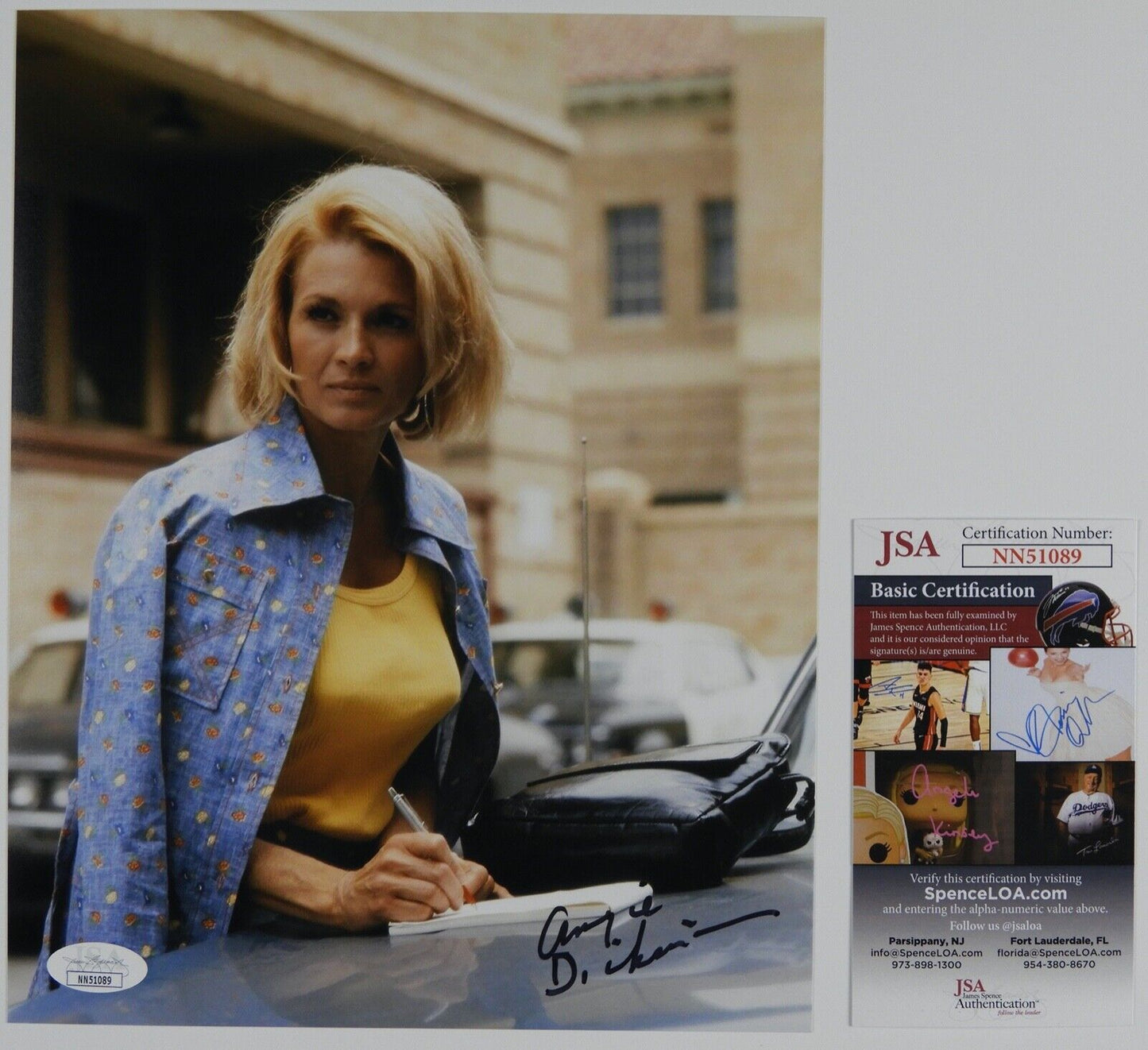 Angie Dickinson Signed Autograph JSA Photo 8 x 10