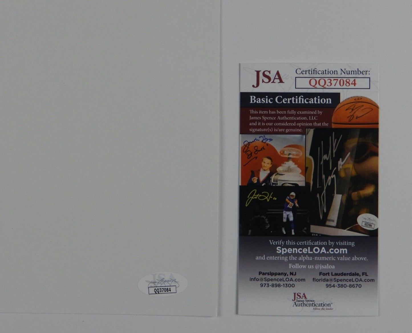 Garbage JSA Signed Autograph 8 1/2" X 11" Card CD No Gods No Masters