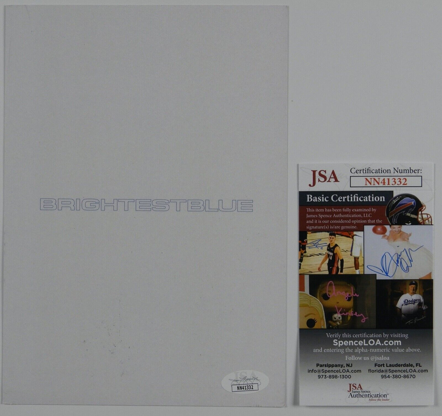 ELLIE GOULDING JSA BRIGHTEST BLUE LIMITED RECORD AUTOGRAPH SIGNED ART CARD