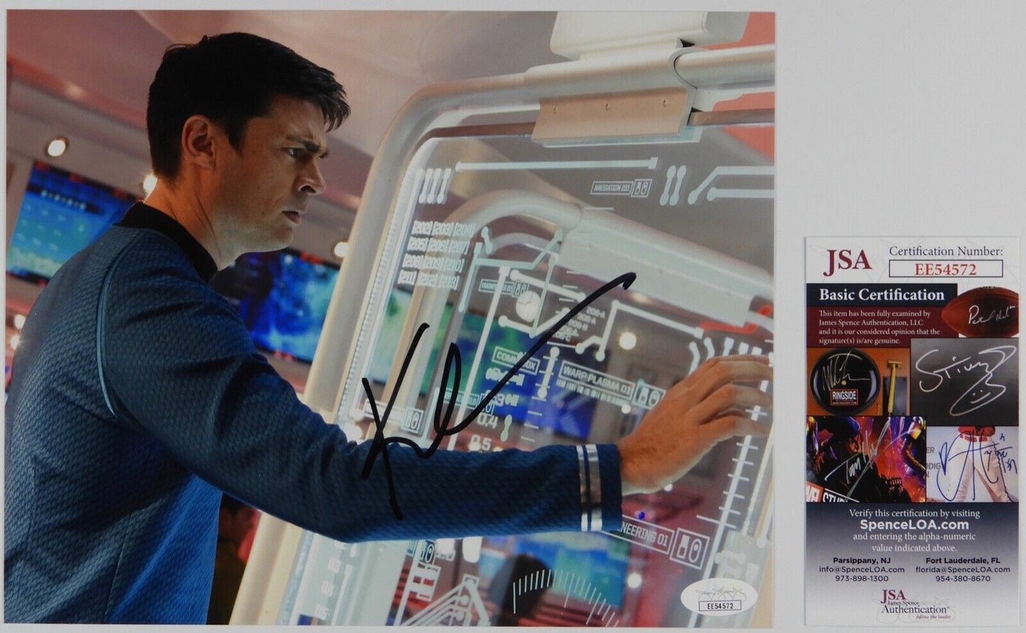 Star Trek Karl Urban Dr McCoy JSA Autograph Signed 8 x 10 Photo Movie