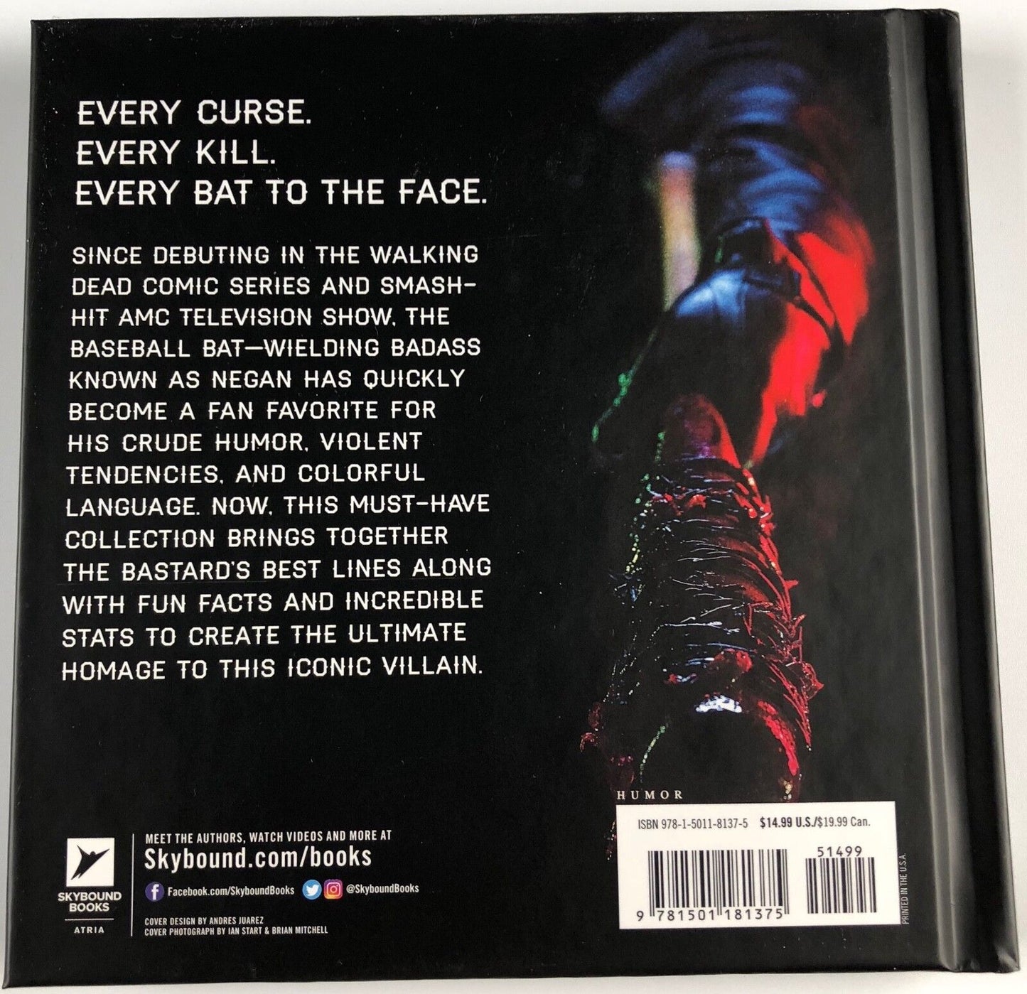 The Quotable Negan Kirkman Signed Edition #749/1000 Sold Out The Walking Dead