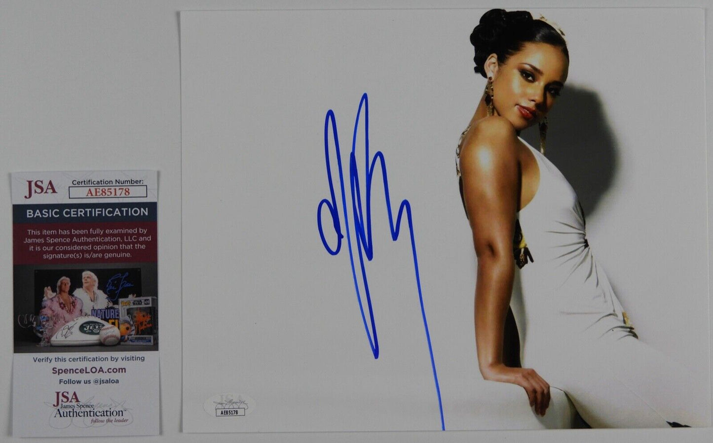 Alicia Keys JSA Signed Autograph Photo 8 x 10 the Voice