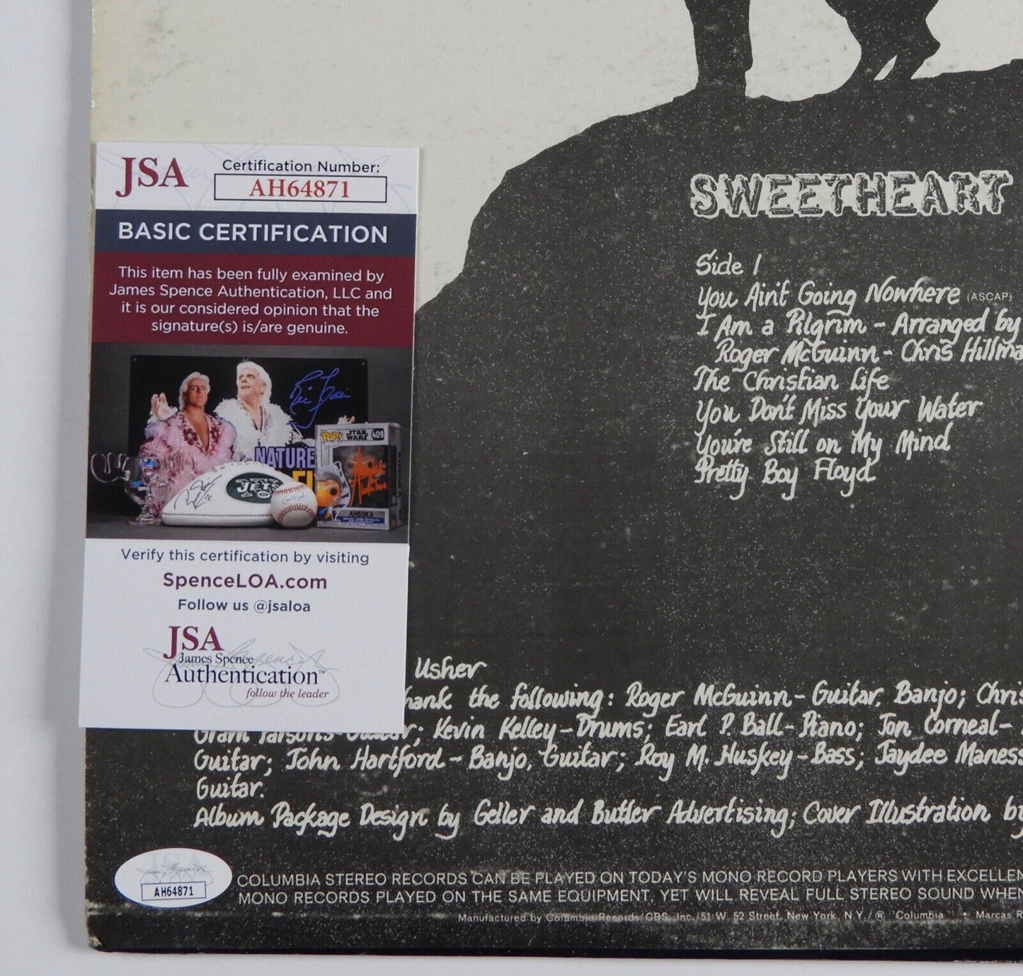 The Bryds Roger McGuinn JSA Signed Autograph Album Vinyl Record Sweetheart