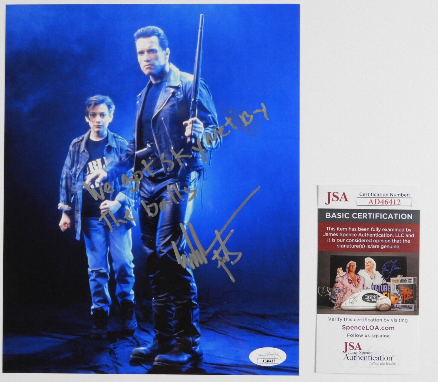 Edward Furlong JSA Signed Autograph Photo 8 x 10 Terminator 2