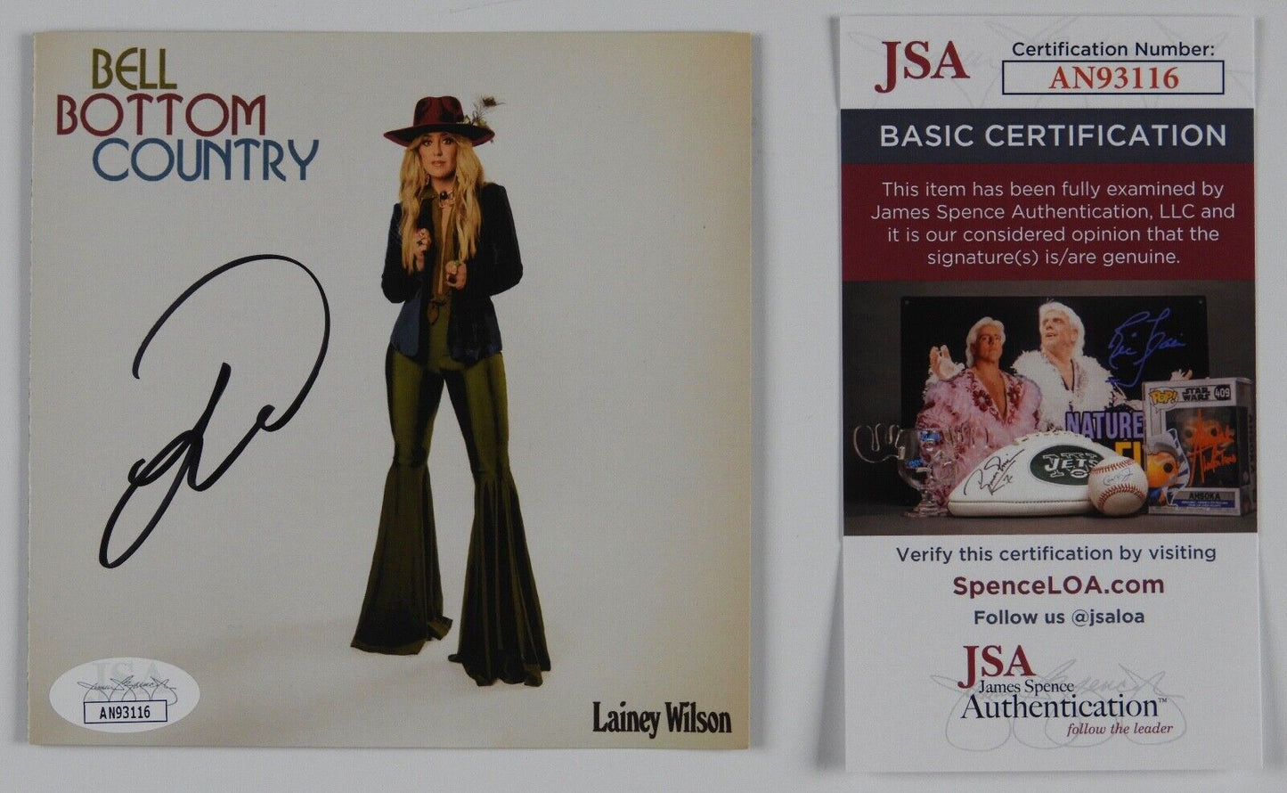Lainey Wilson JSA Autograph Signed CD Booklet Bell Bottom Country