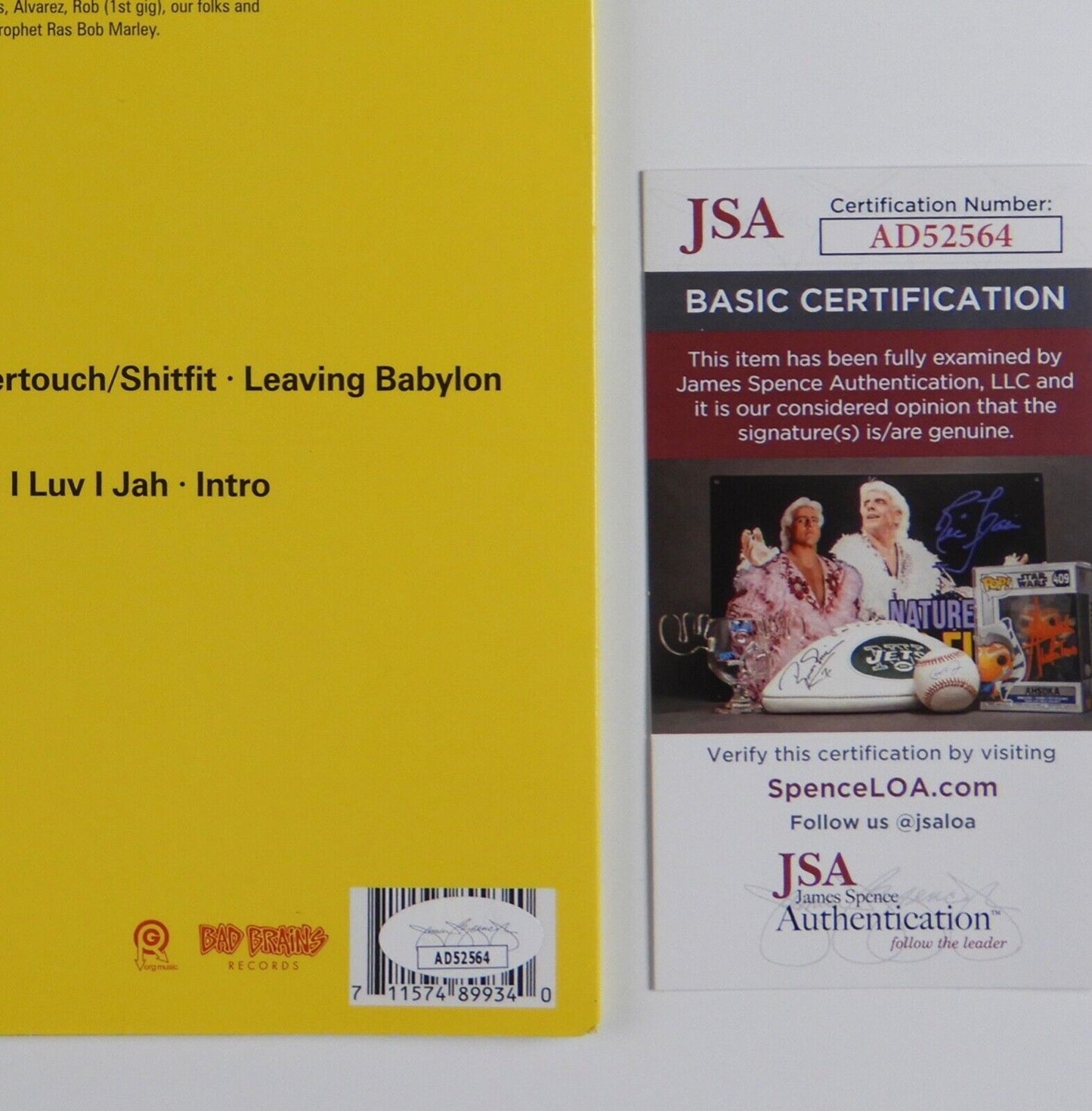 Bad Brains H.R - Human Rights Signed JSA Autograph Album