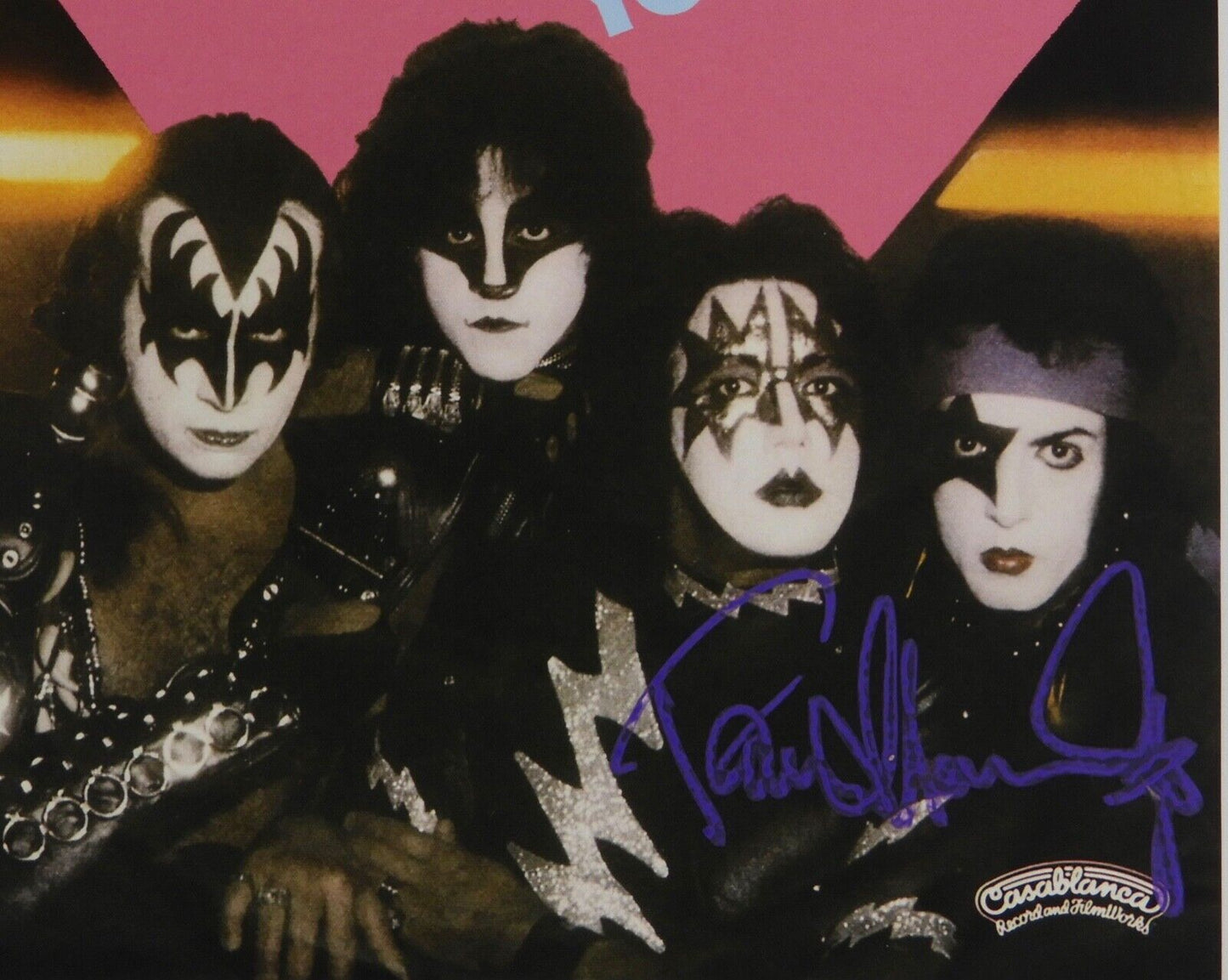 KISS Paul Stanley JSA Signed Autograph 45 Record Vinyl Down On Your Knees