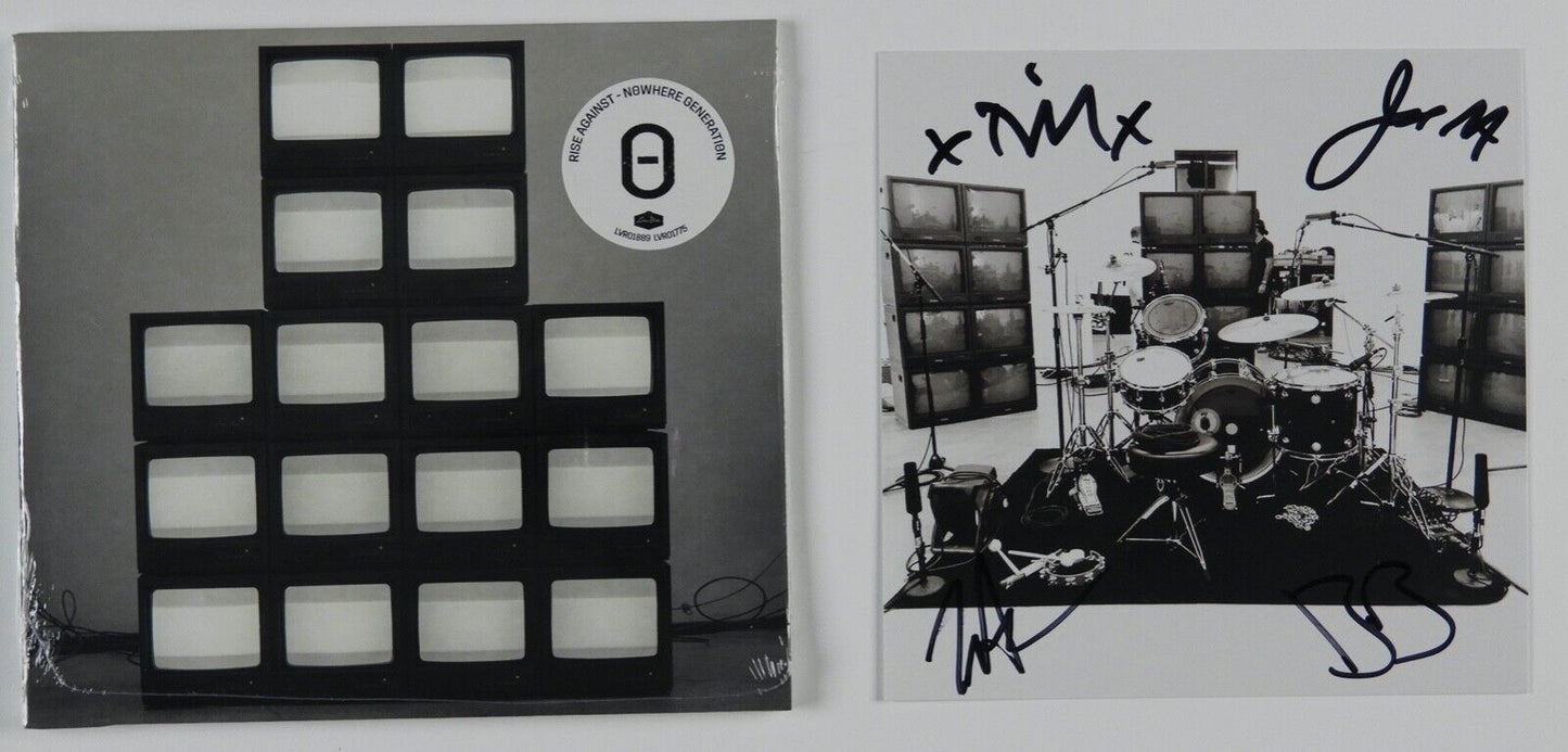 Rise Against Signed Autograph Nowhere Generation CD Card Still Sealed