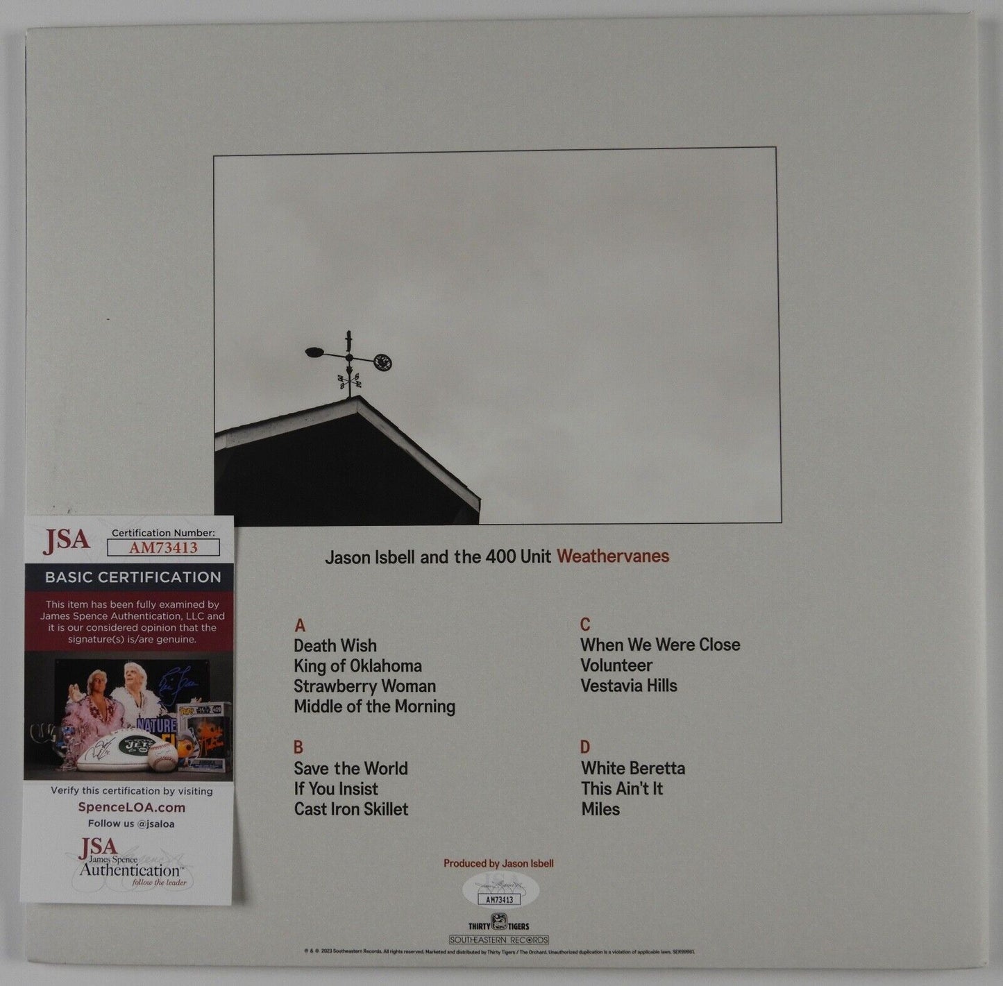 Jason Isbell JSA Autograph Signed Album Weathervane