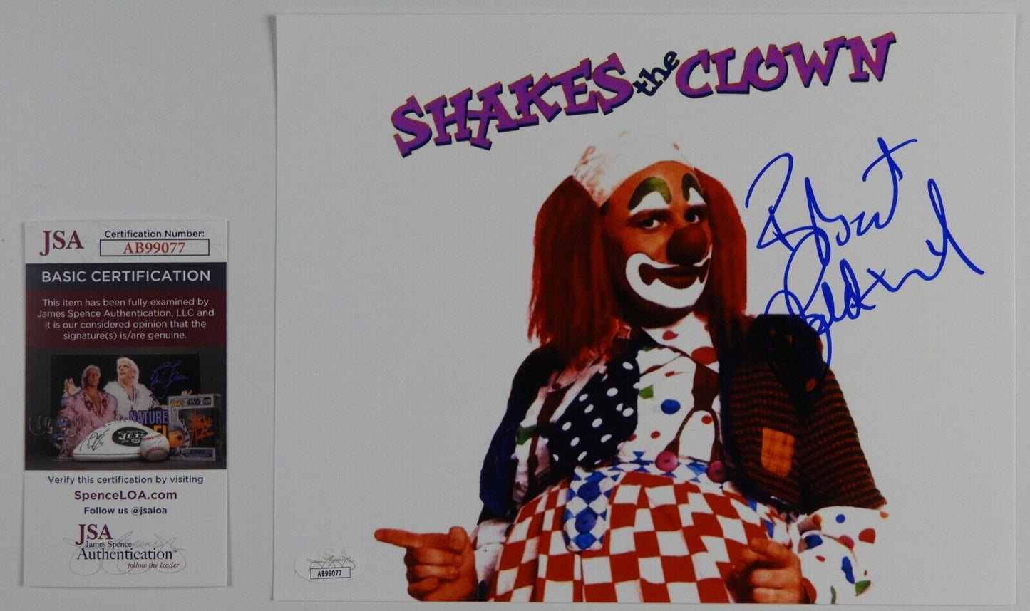 Bobcat Goldthwait shakes the clown JSA Signed Autograph Photo 8 x 10