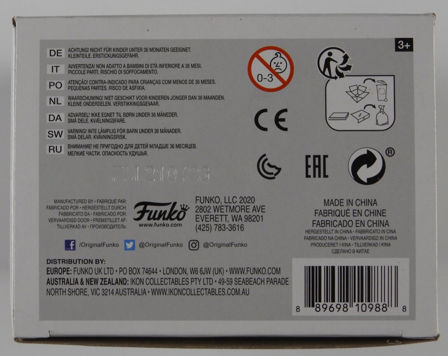 Daniel Radcliffe Signed Autograph Funko Pop 32 Harry Potter