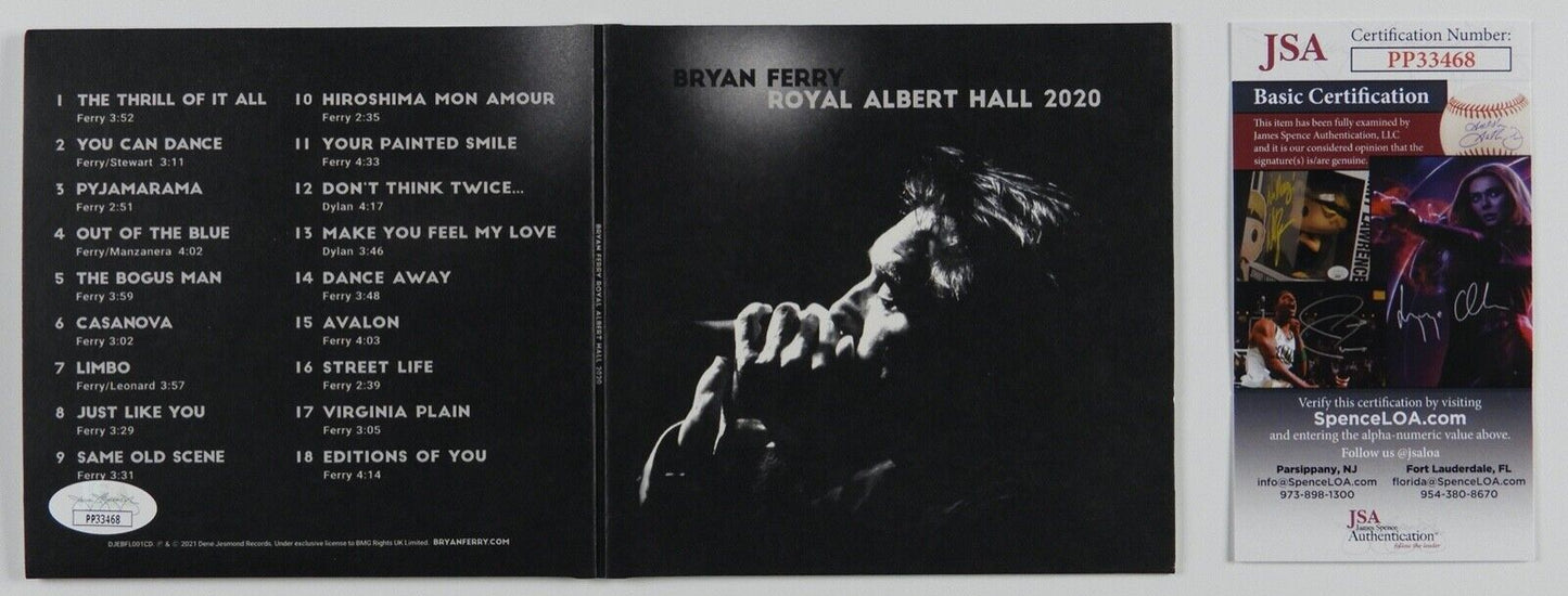 Bryan Ferry JSA Signed Autograph CD Royal Albert Hall 2020