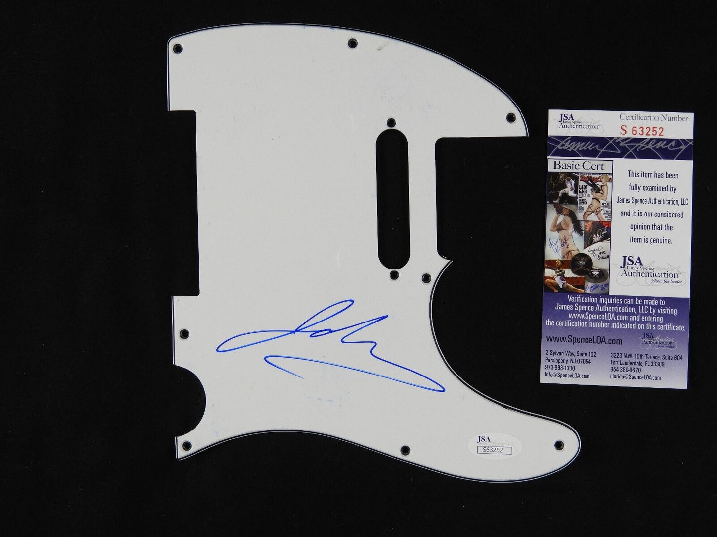 John Rzeznik Goo Goo Doll Autograph Signed Guitar Guard Fender JSA Pickguard