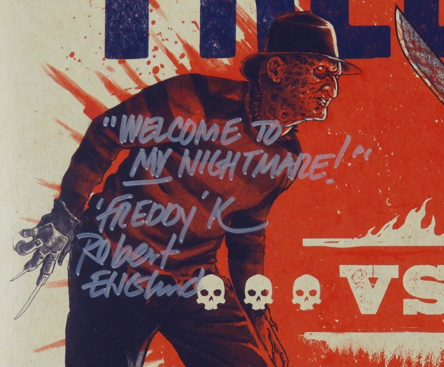 Freddy Krueger Robert Englund Signed Autograph Soundtrack Album Freddy vs Jason