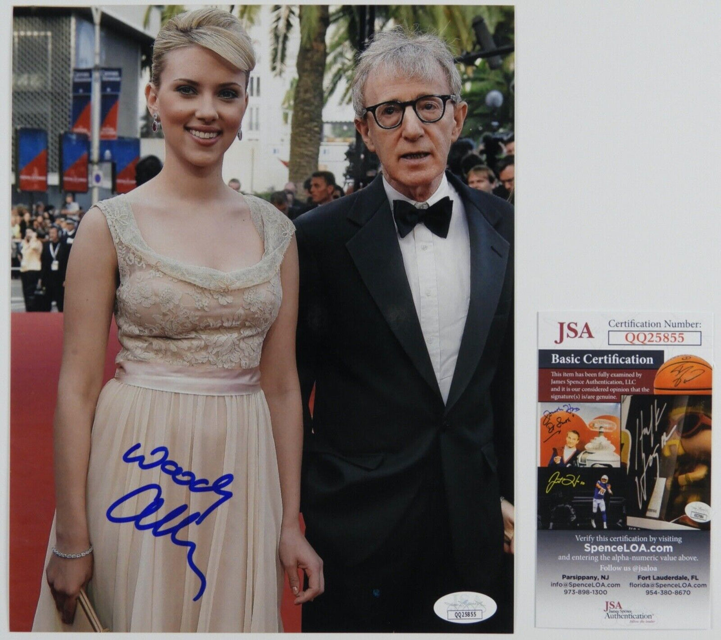 Woody Allen JSA Signed Autograph Photo 8 x 10