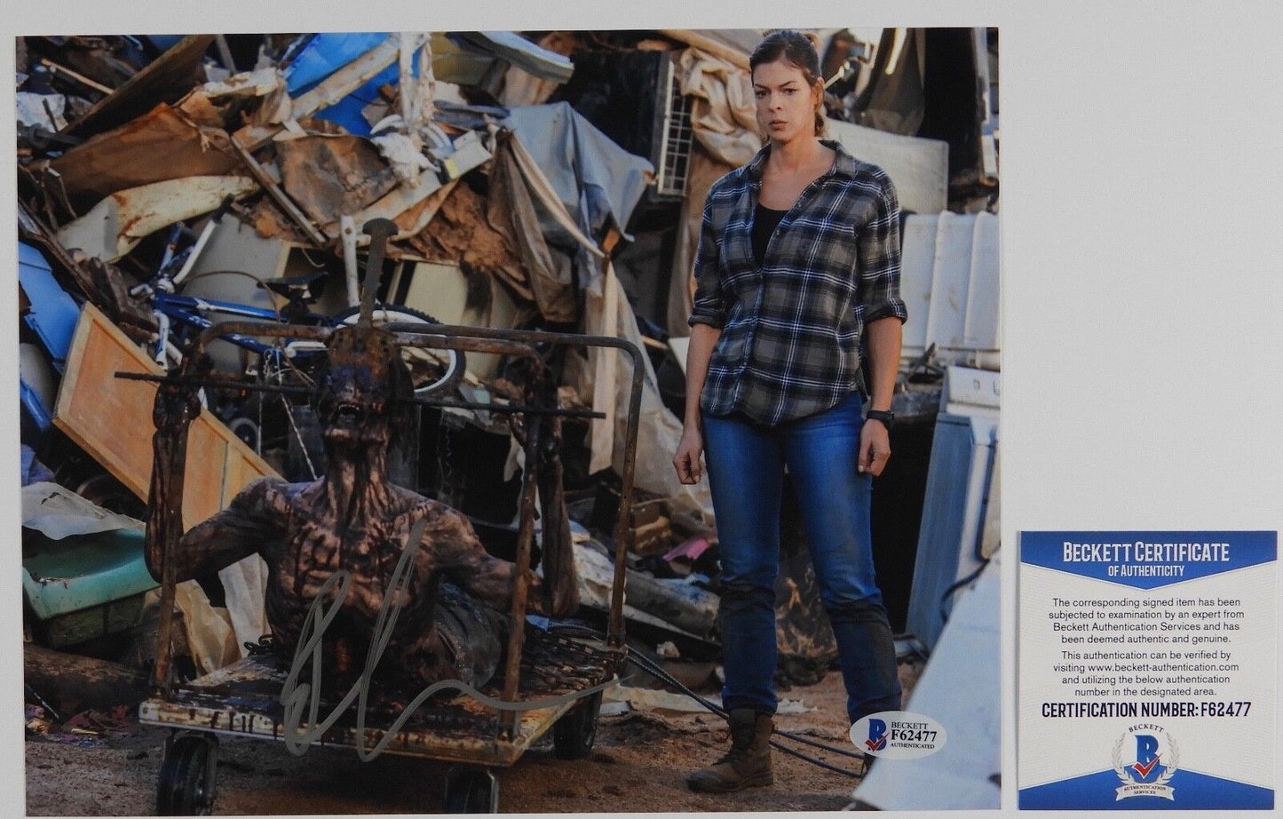 Pollyanna McIntosh Jadis Walking Dead Autograph Signed Photo Beckett BAS 8 x 10