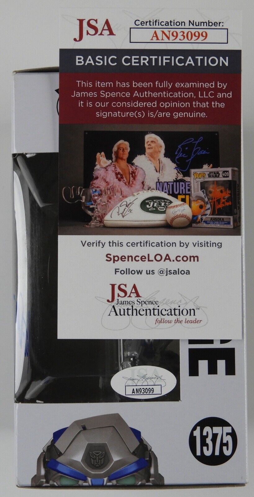 Pete Davidson Transformer Mirage JSA Signed Autograph Funko Pop 1375