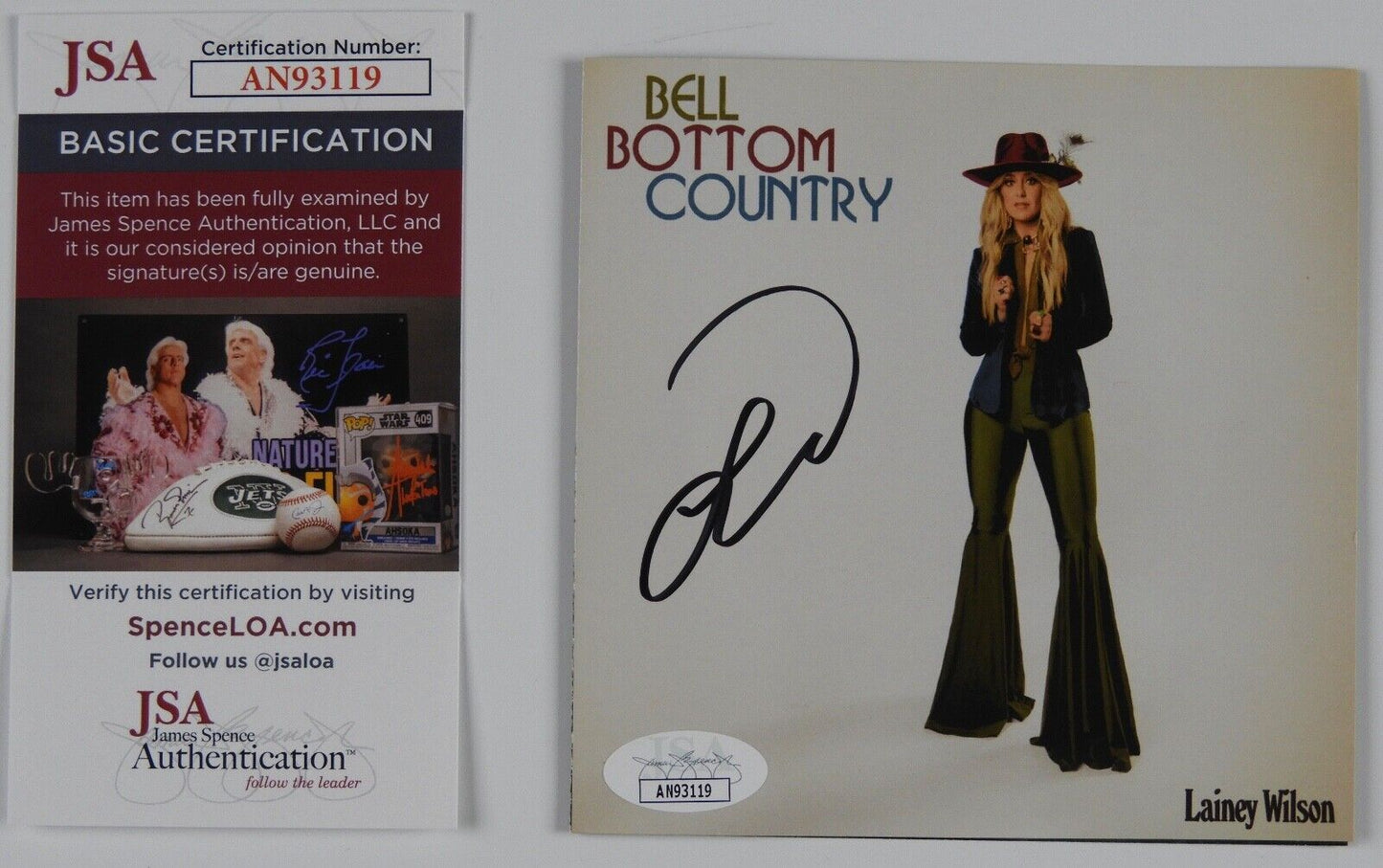 Lainey Wilson JSA Autograph Signed CD Booklet Bell Bottom Country
