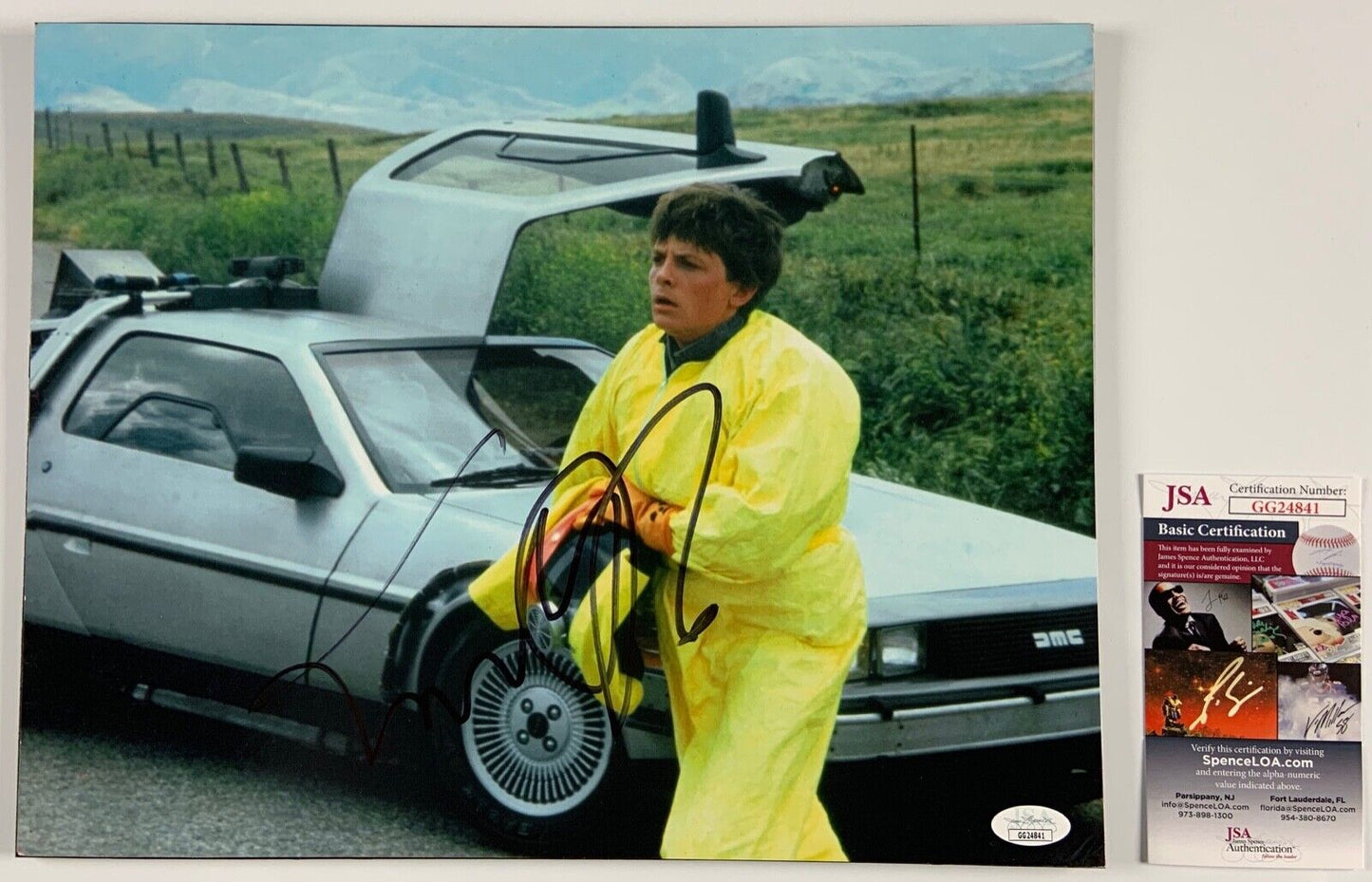 Michael J Fox 11 x 14 Photo JSA Signed Autograph Back To The Future