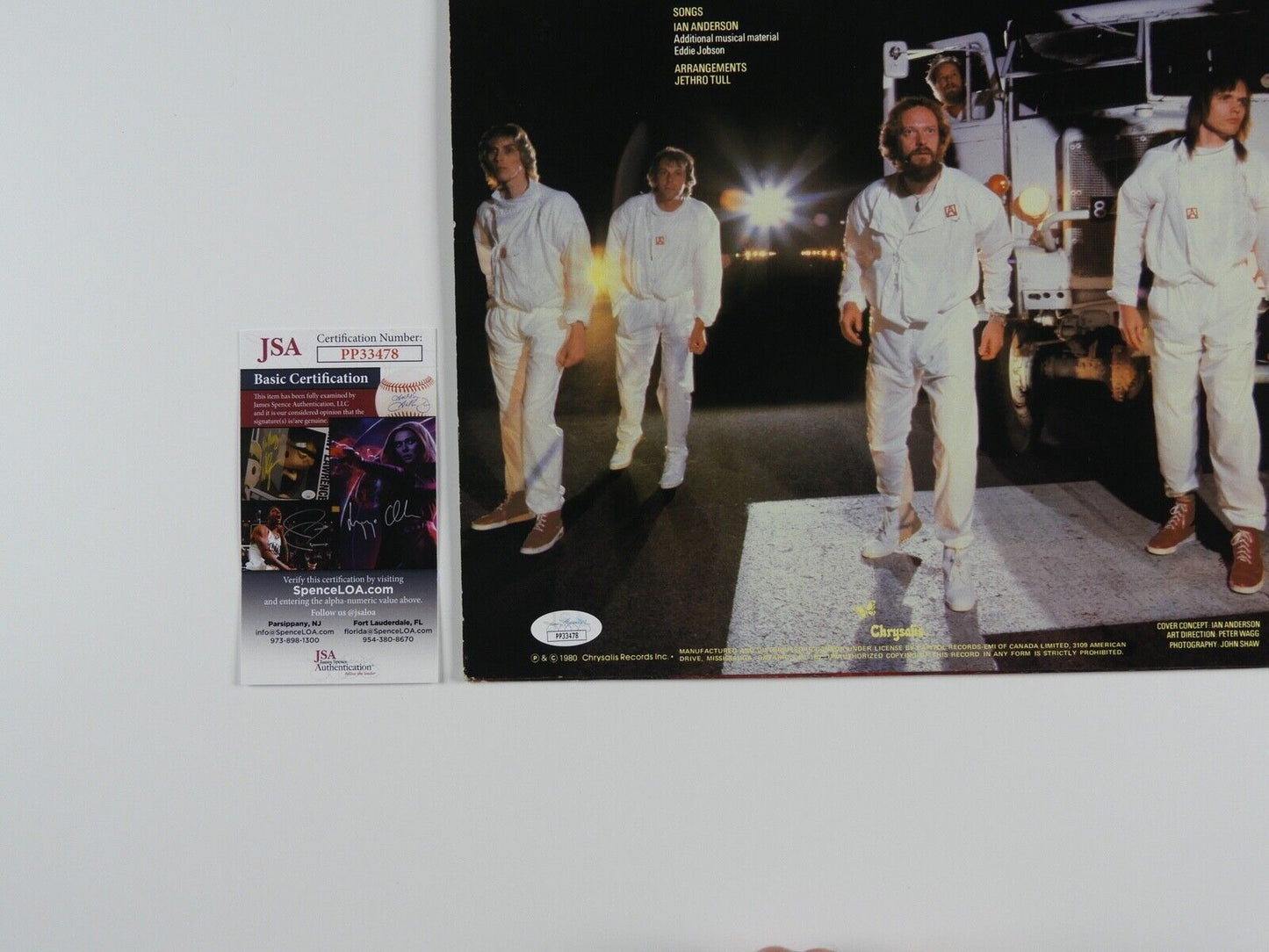 Martin Barre Jethro Tull Signed Autograph Record Album JSA Vinyl LP