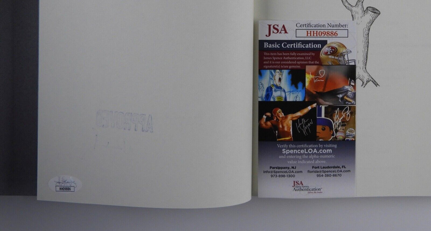 David Byrne Arboretum Signed Autograph JSA Book