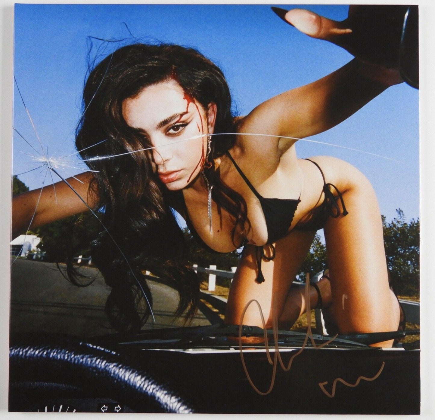 Charlie XCX JSA Autograph Fully Signed Album Vinyl Record Crash