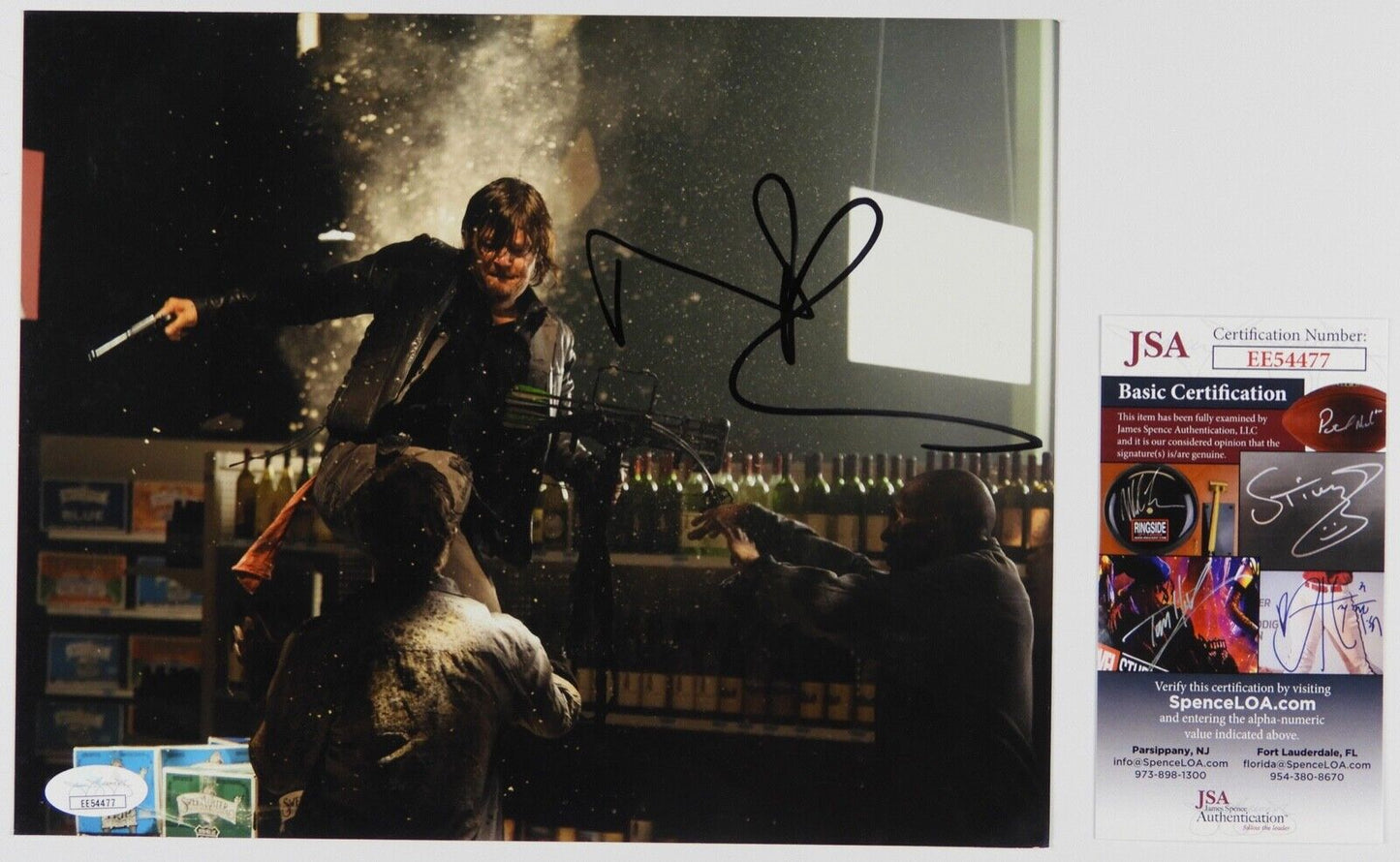 Norman Reedus Daryl The Walking Dead Autograph Signed Photo JSA COA 8 x10