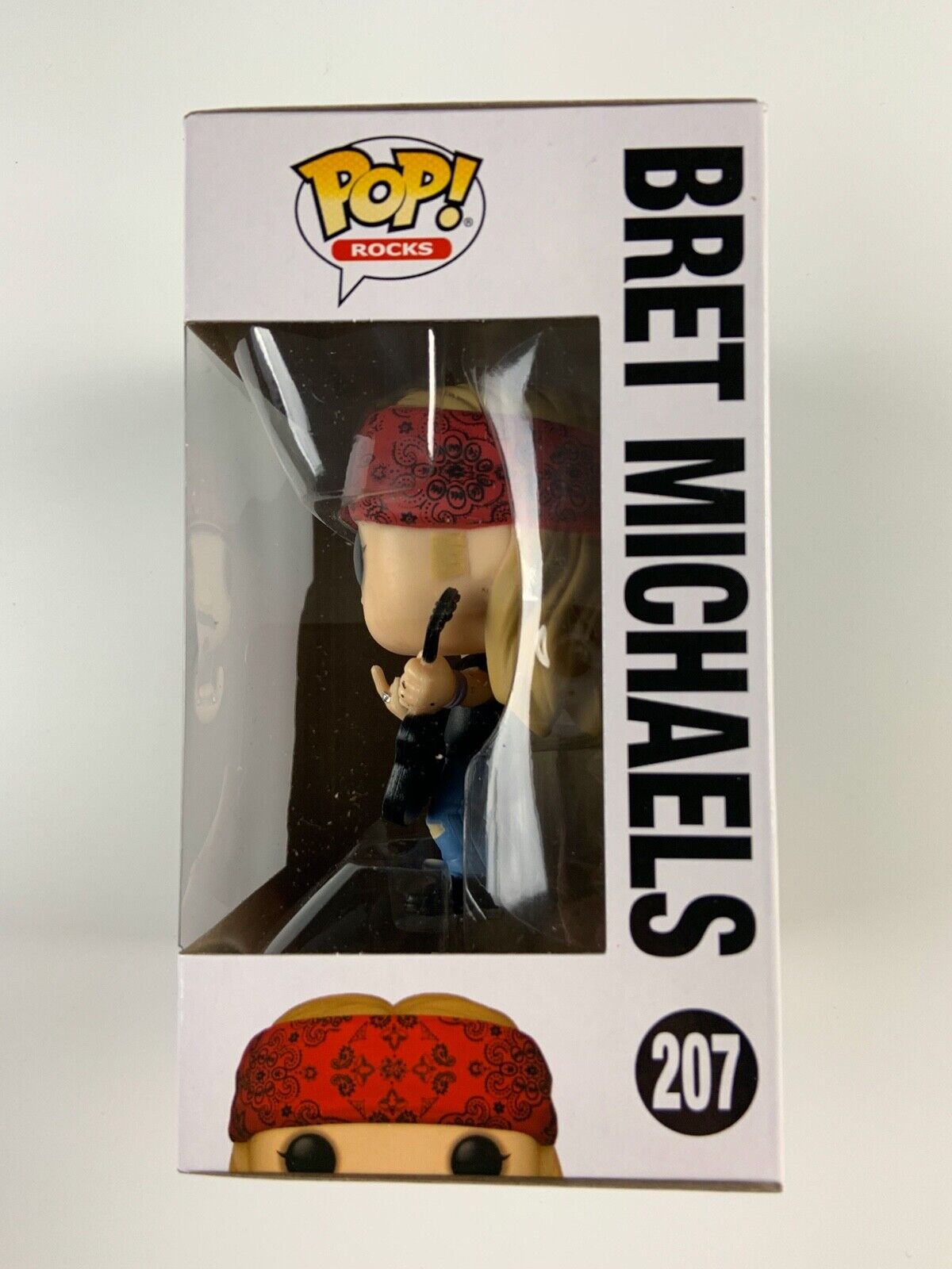 Bret Michaels Poison JSA COA Signed Autograph Funko Pop 207