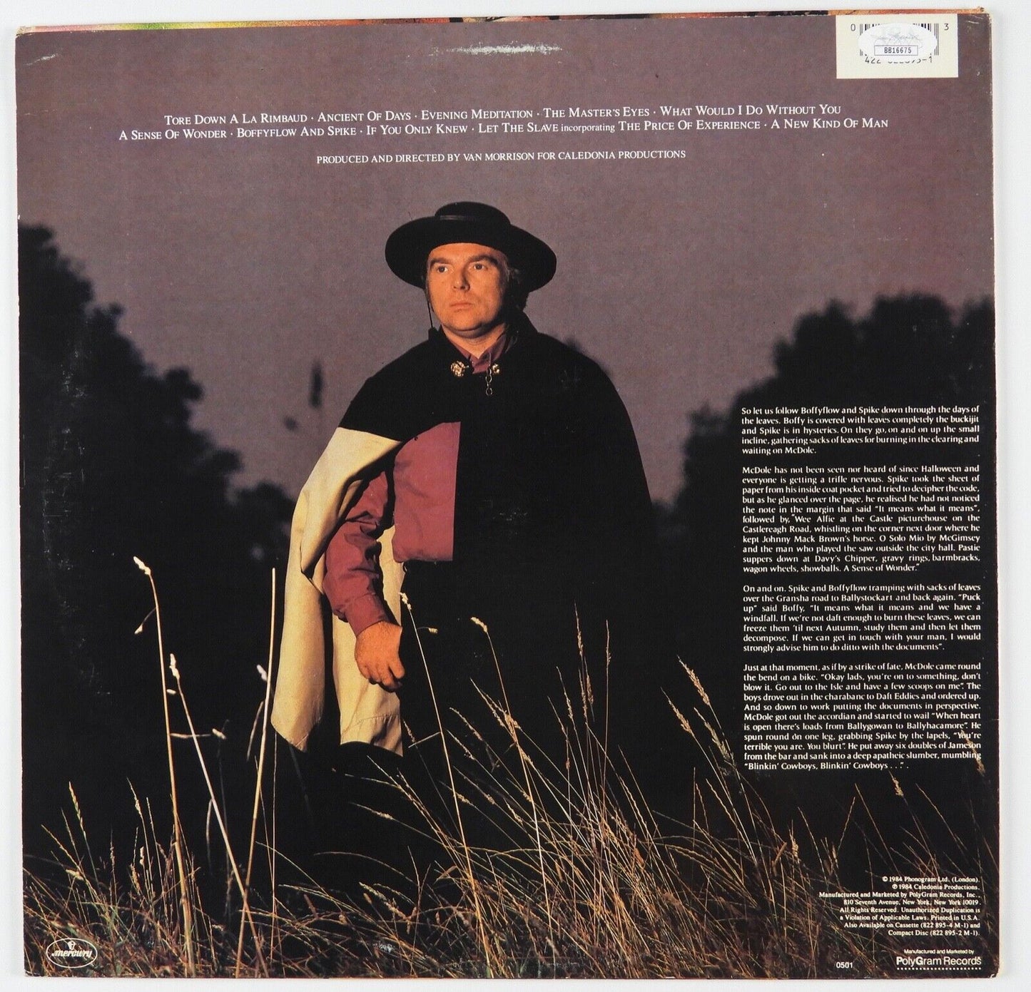 Van Morrison JSA Signed Autograph Record Album Vinyl Irish A Sense Of Wonder