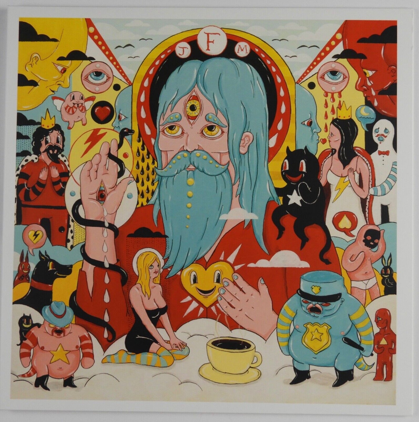Father John Misty Signed JSA Signed Autograph Album Record Fear Fun