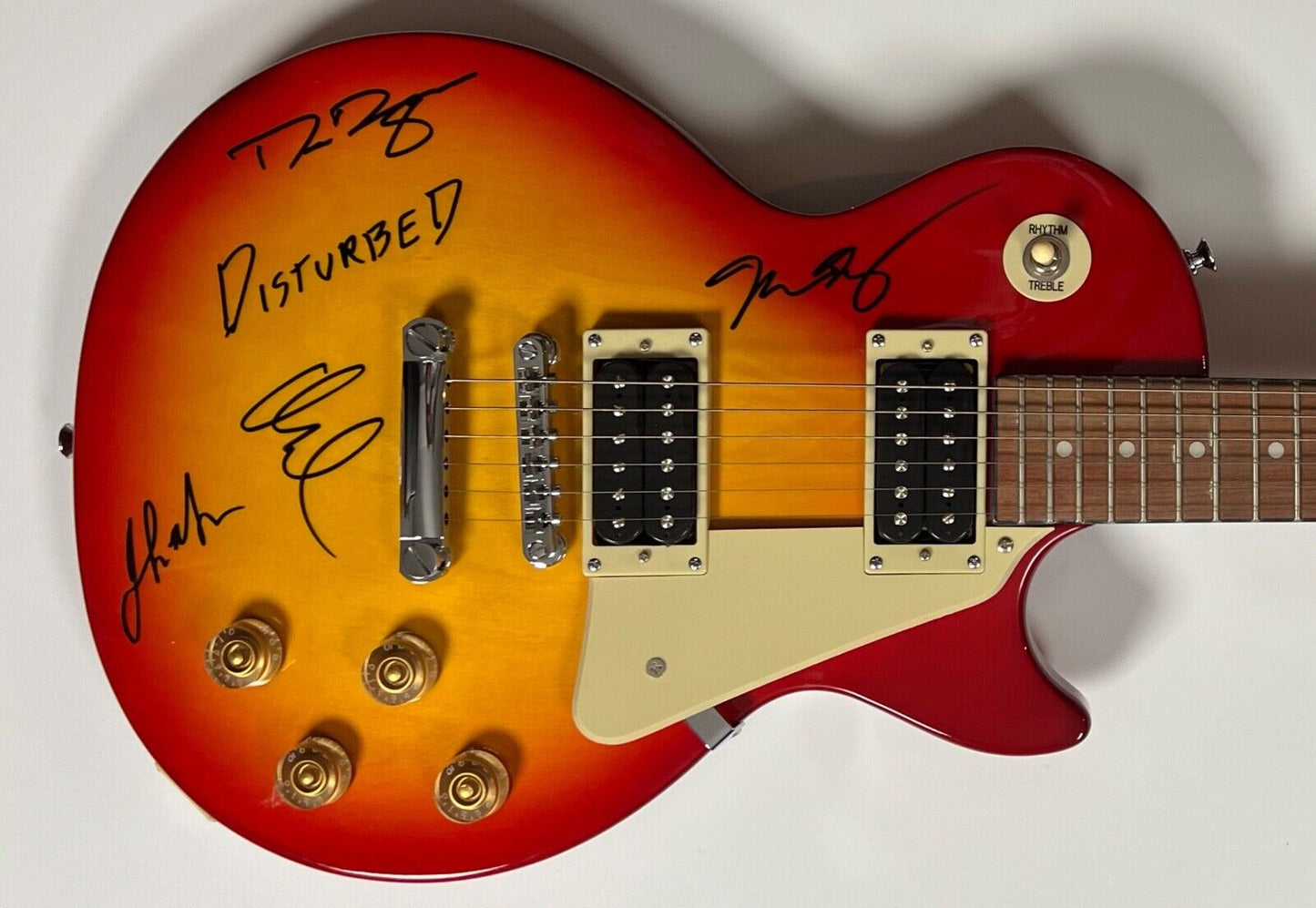 Disturbed JSA Fully Signed Autograph Guitar JSA Les Paul