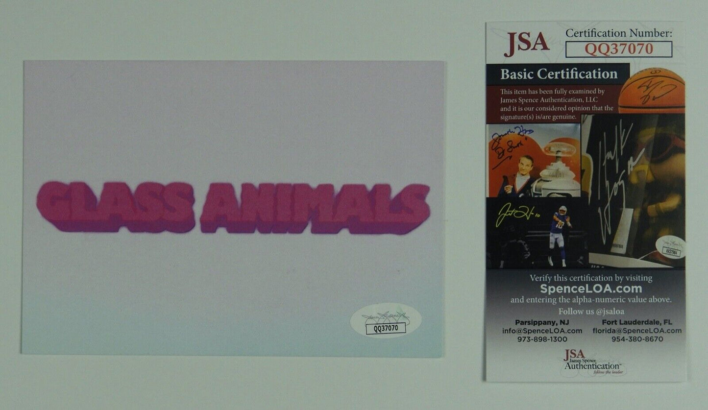 Glass Animals JSA Signed Autograph Dreamland Art Card Vinyl Fully Signed