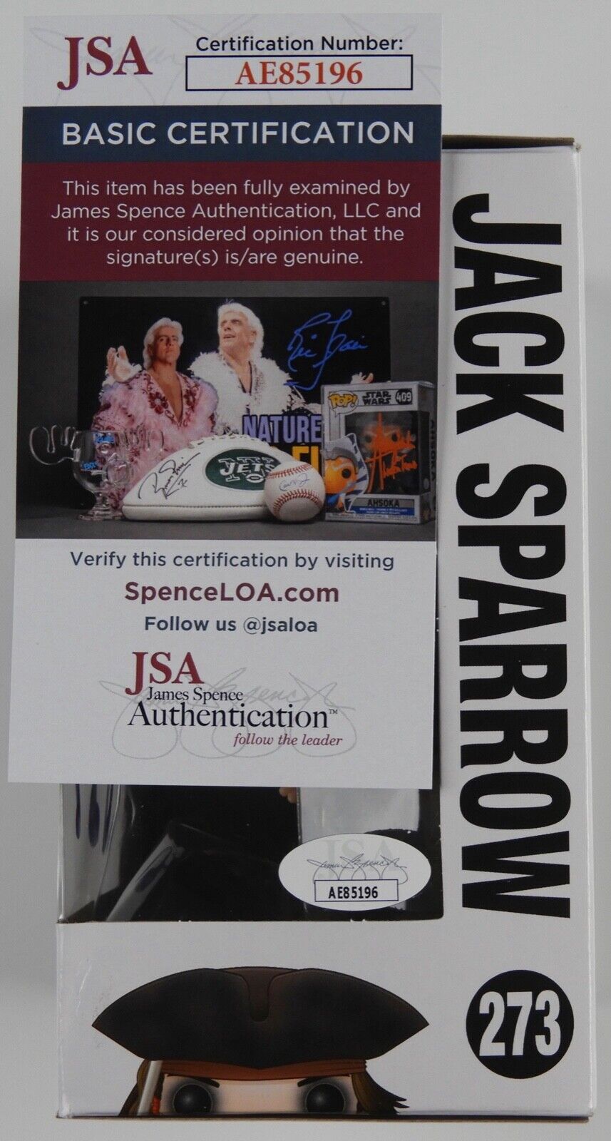Johnny Depp JSA Signed Autograph Funko Pop Jack Sparrow Pirates Of The Caribbean