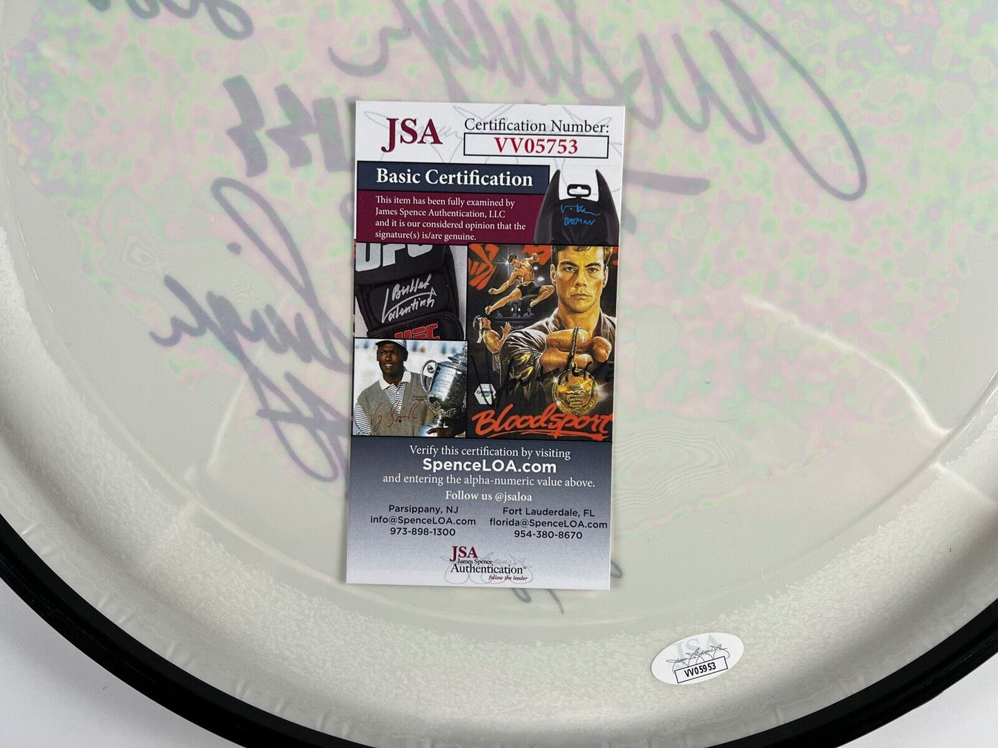Eric Singer KISS Autograph Signed Drum Head JSA COA 14" Attack
