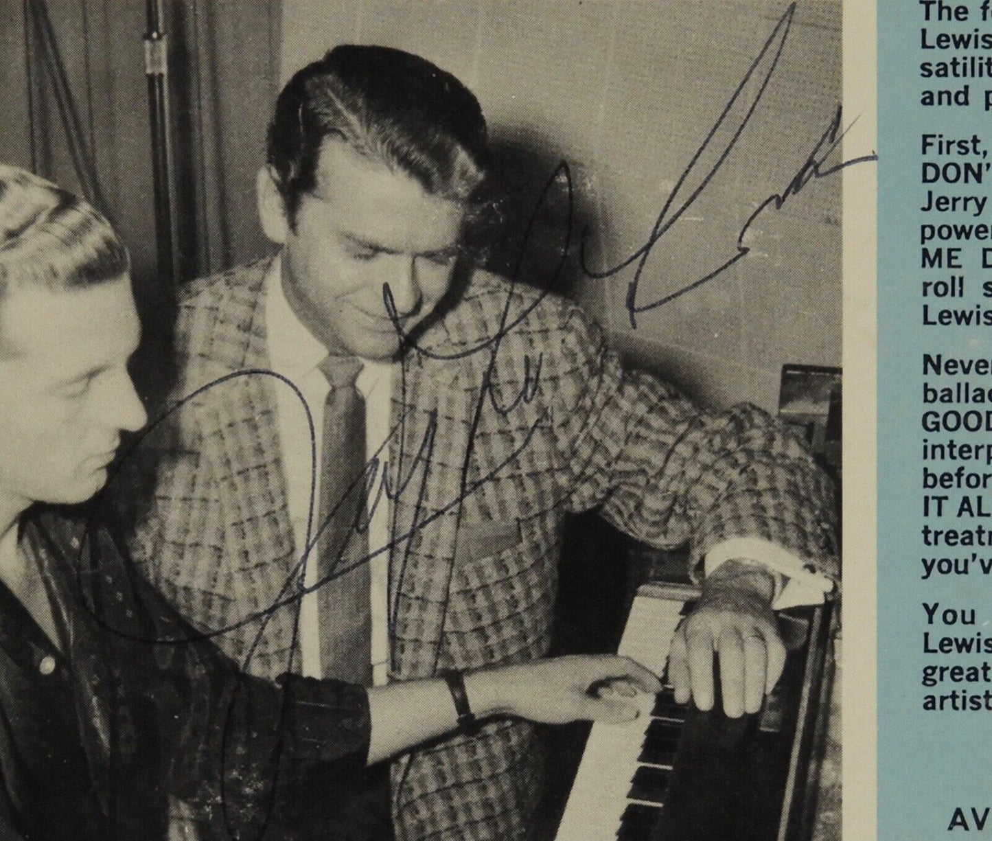 Jerry Lee Lewis Signed Autograph JSA 45 Original Sun Record Sleeve EP-108