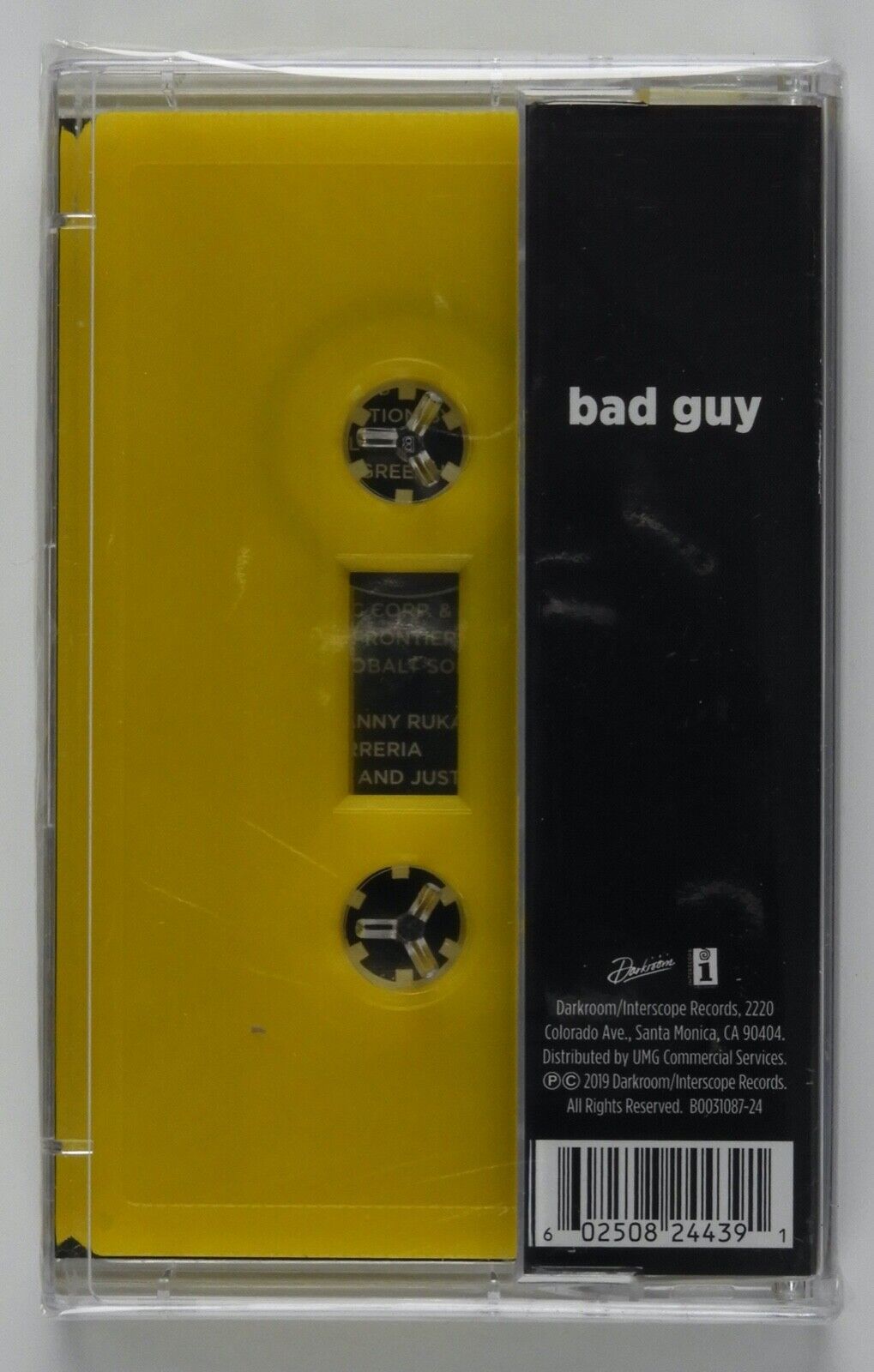 Billie Eilish Bad Guy Sealed Cassette Tape MINT