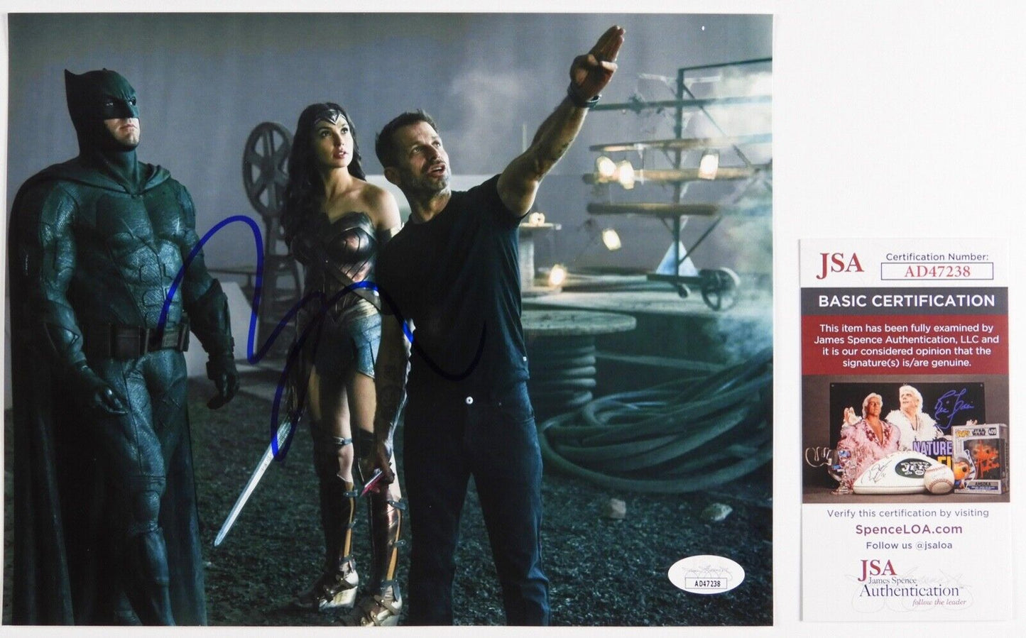 Zack Snyder JSA Signed Autograph Photo 8 x 10 The Justice League
