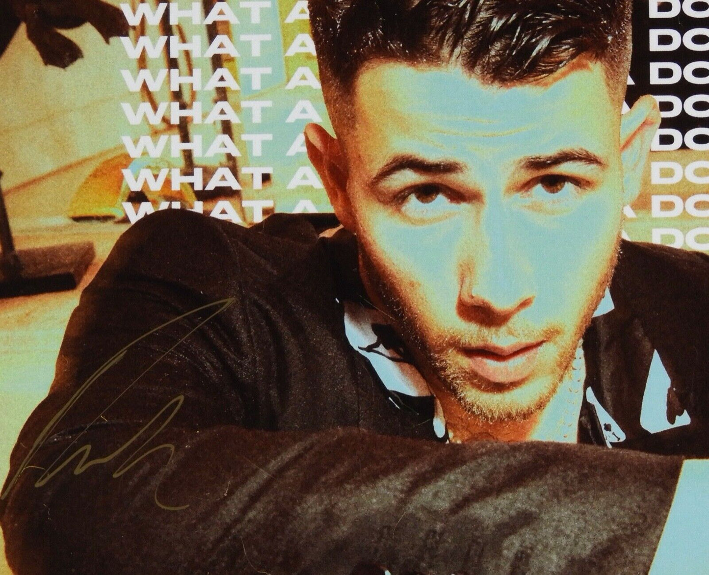 Nick Jonas Brothers JSA Signed Autograph 45 7" Cover What A Man Gotta Do