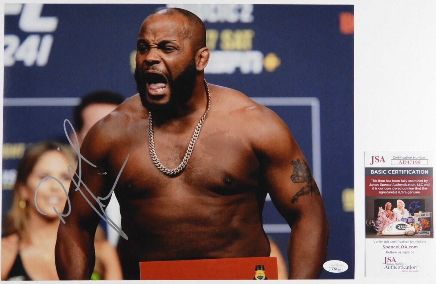 Daniel Cormier JSA Signed Autograph Photo 11 x 14