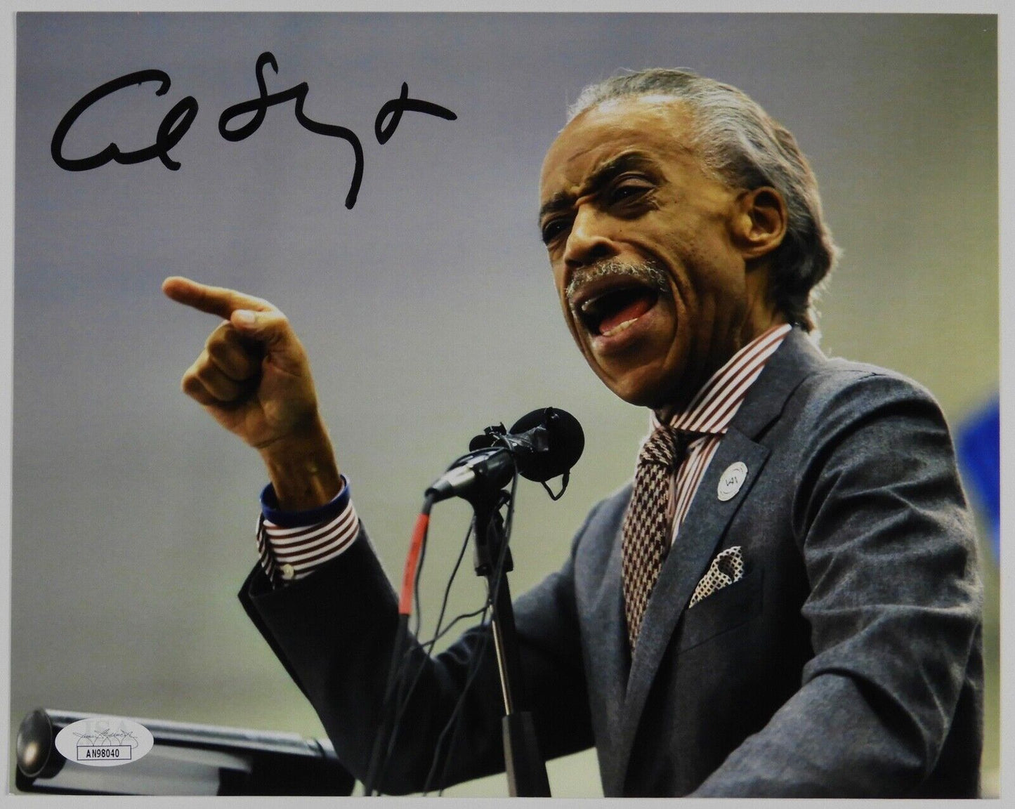 Reverend Al Sharpton JSA Signed Autograph 8 x 10 photo