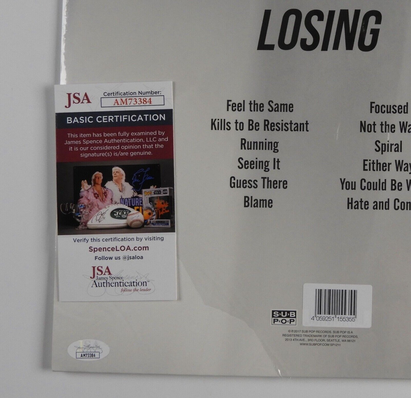 Alicia Bognanno Bully JSA Autograph Signed Album Vinyl LP Losing