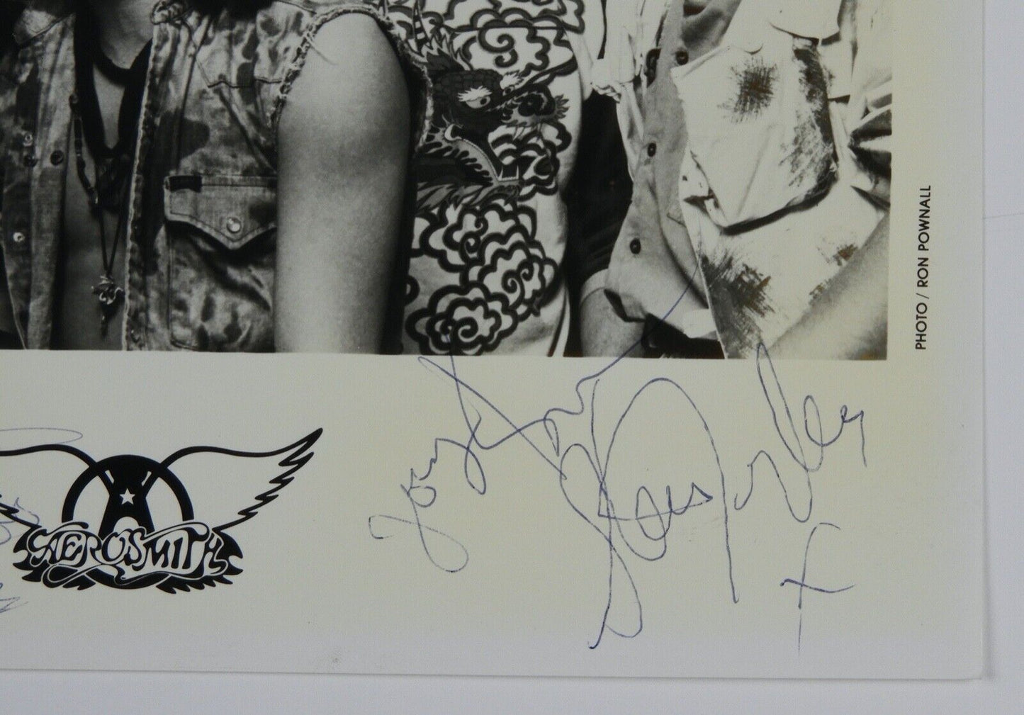 Aerosmith Autograph JSA Signed 8 x 10 Promo Photo Joe Perry Steven Tyler + Fully