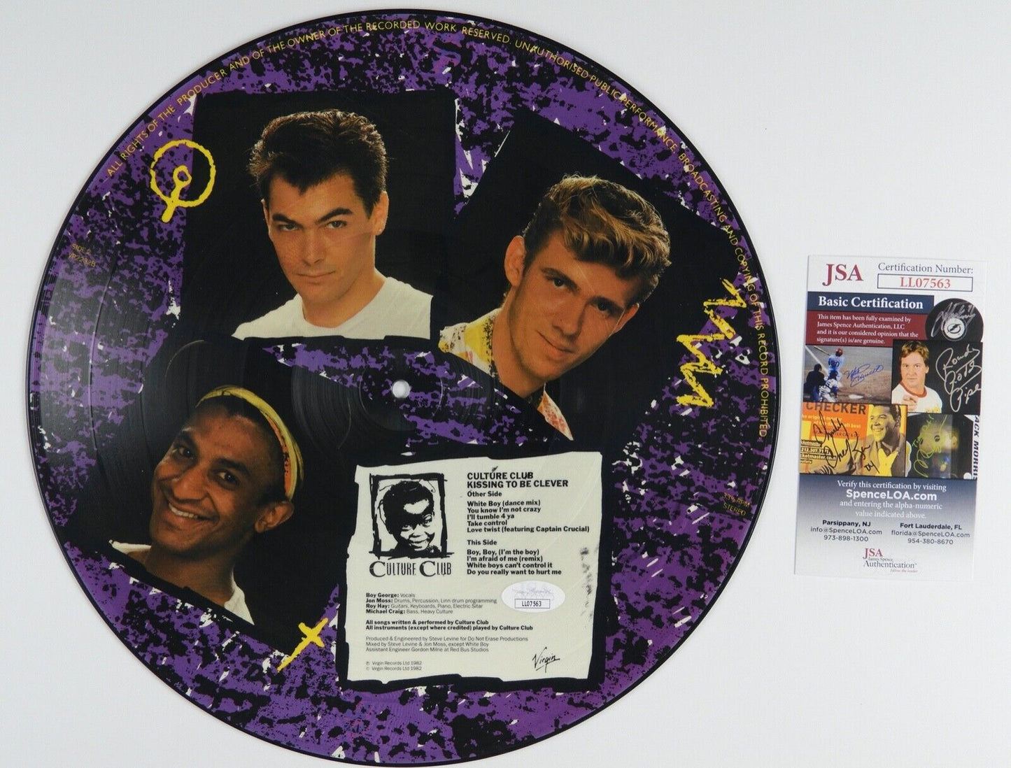 Culture Club JSA Signed Autograph Album Record Vinyl Boy George Fully Signed