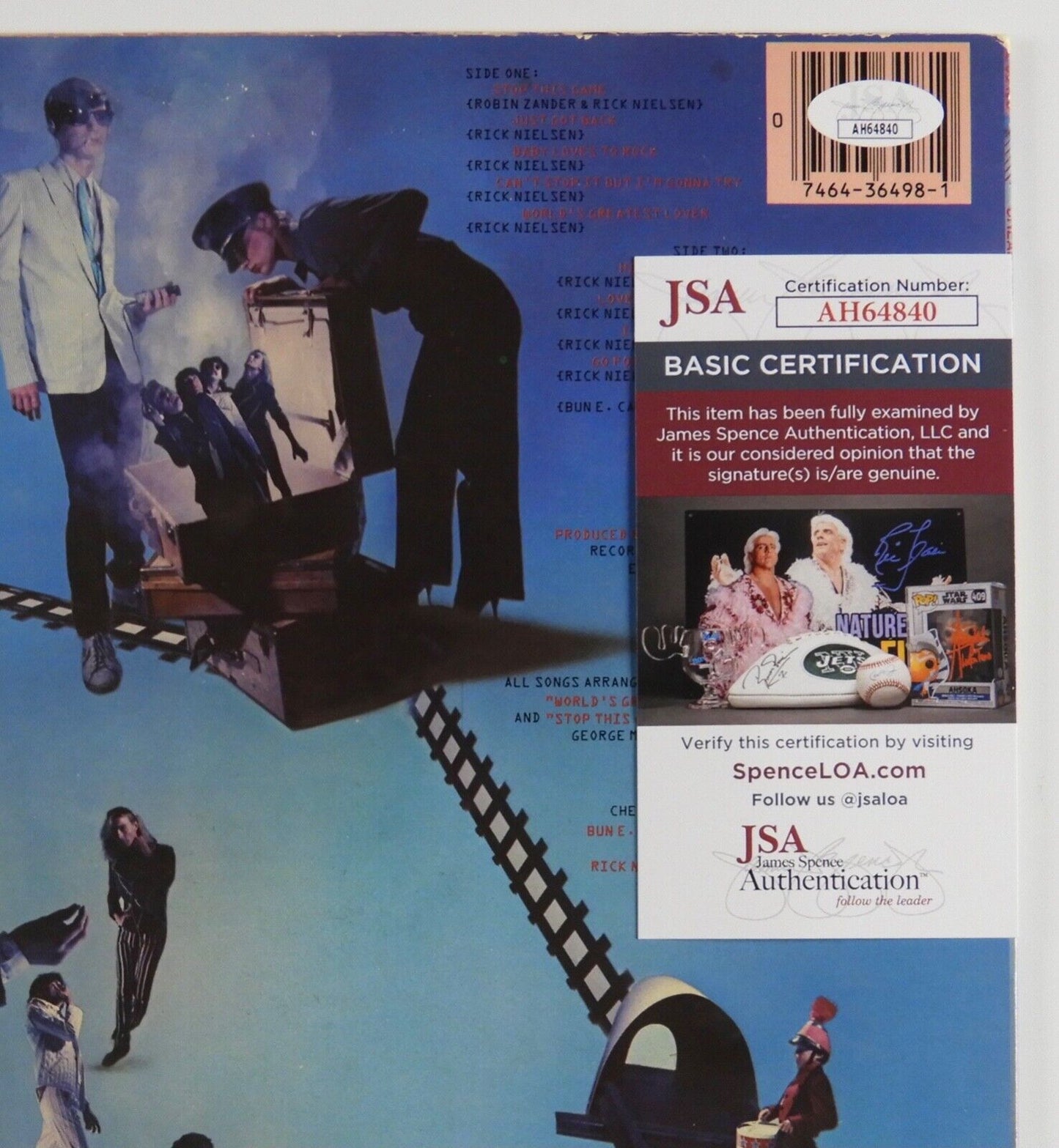 Cheap Trick JSA Signed Autograph Album Vinyl Rick Nielsen Robin Zander +