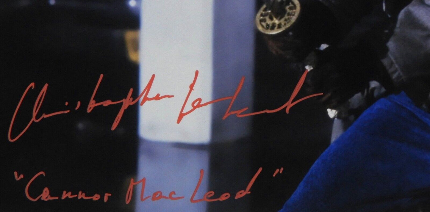 Christopher Lambert Highlander Autograph Signed Photo JSA 11x14